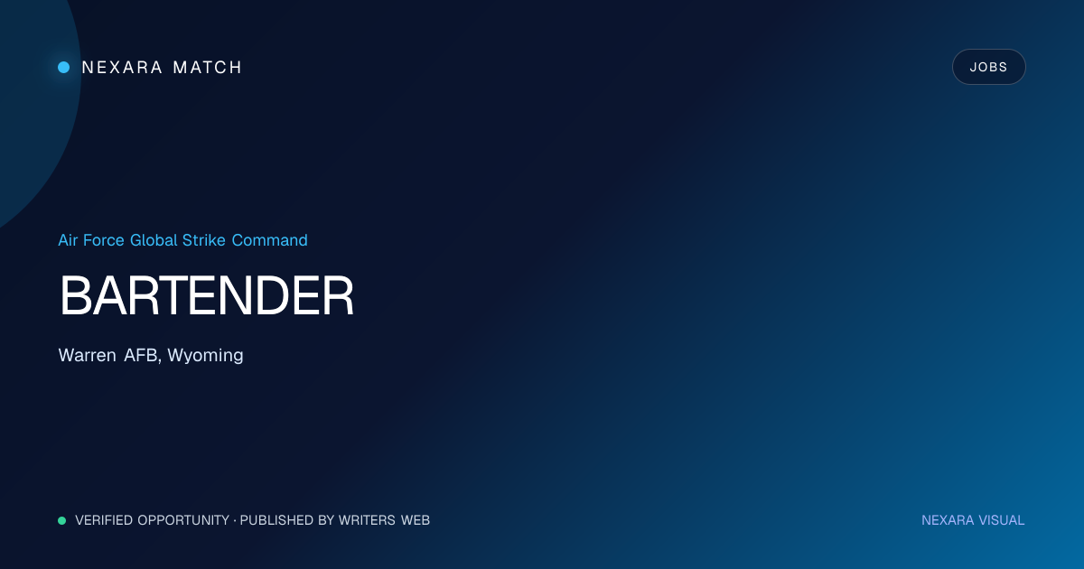 BARTENDER NEXARA Match opportunity visual