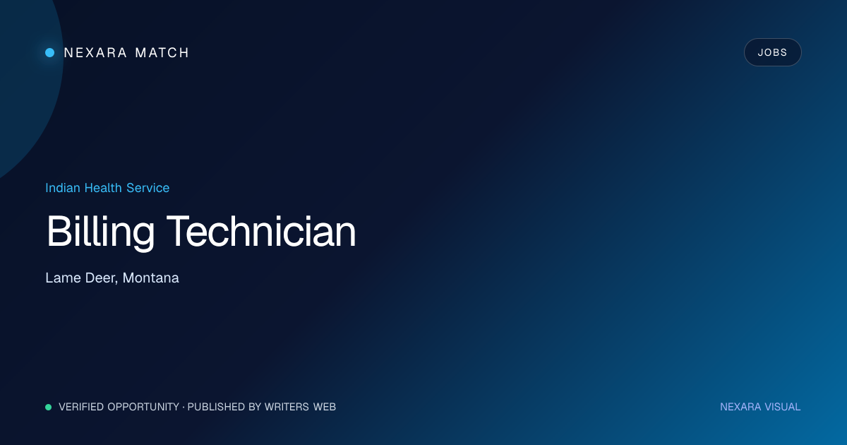 Billing Technician NEXARA Match opportunity visual