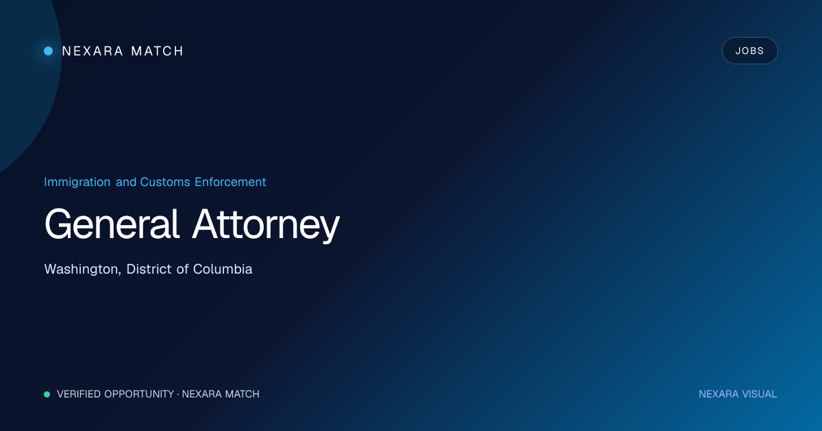 General Attorney NEXARA Match opportunity visual