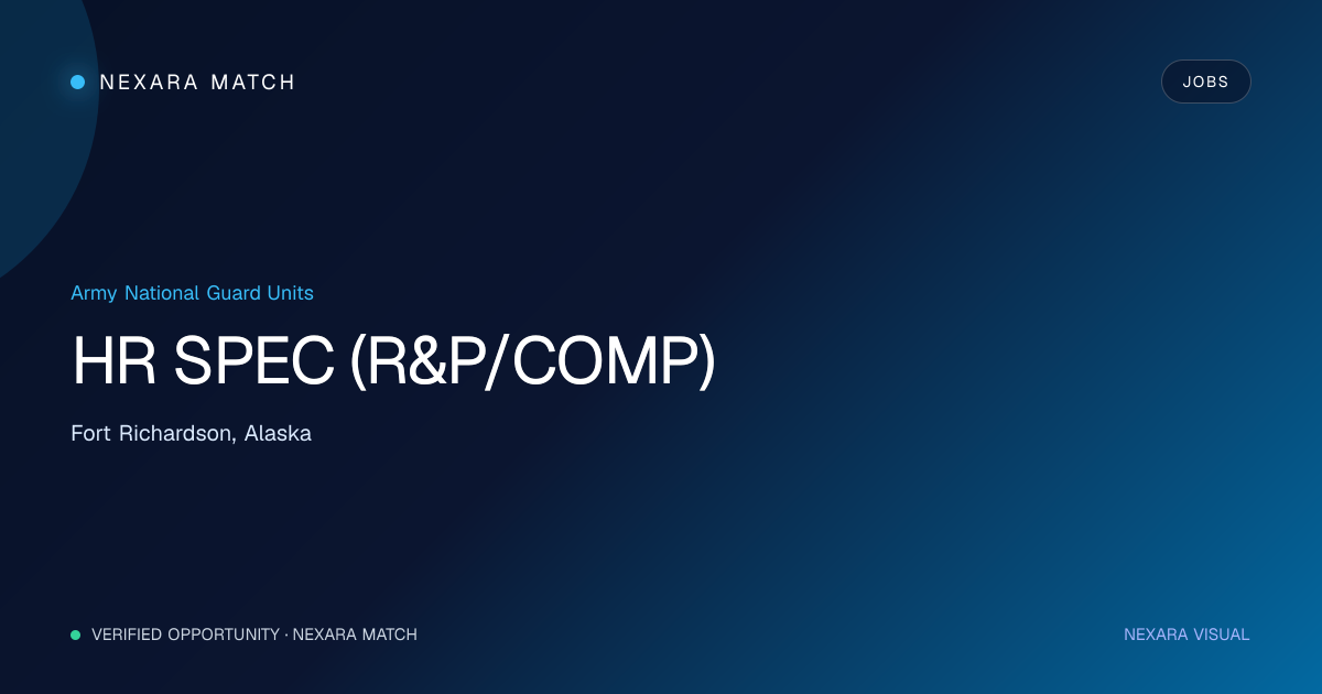 HR SPEC (R&P/COMP) NEXARA Match opportunity visual