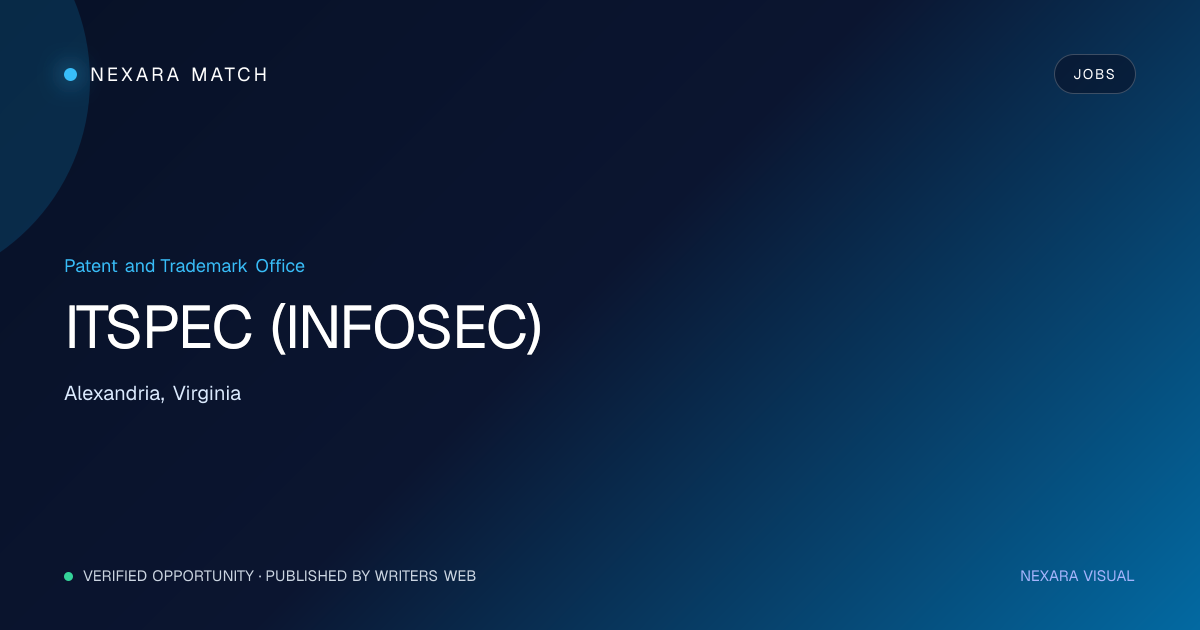 ITSPEC (INFOSEC) NEXARA Match opportunity visual