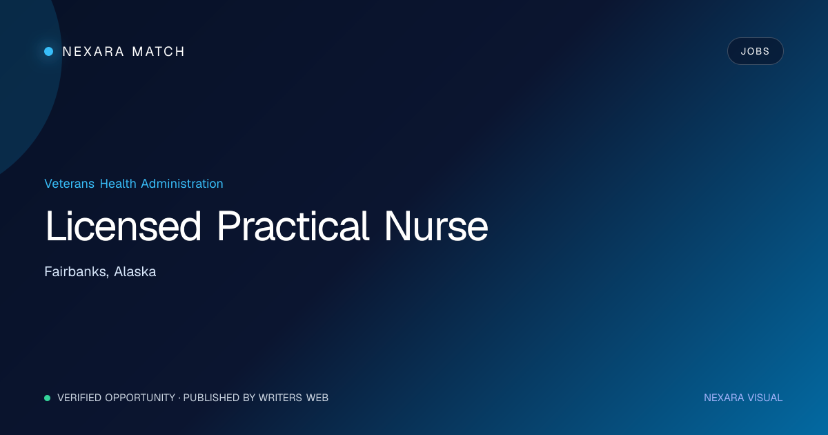 Licensed Practical Nurse NEXARA Match opportunity visual