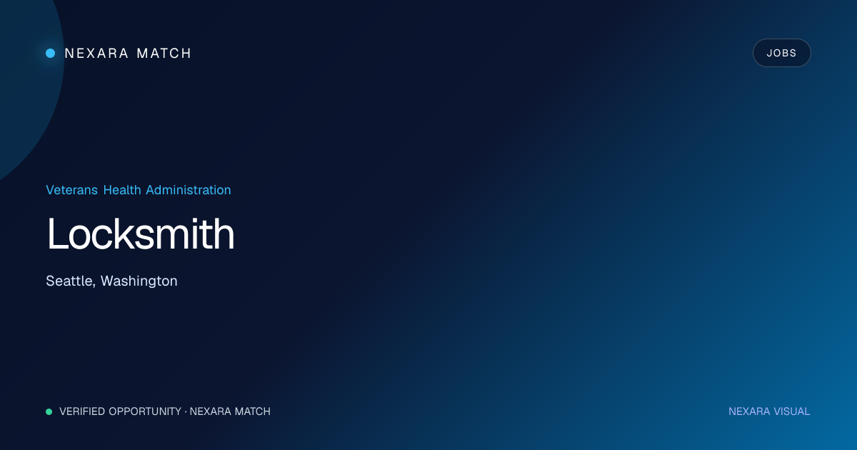 Locksmith NEXARA Match opportunity visual