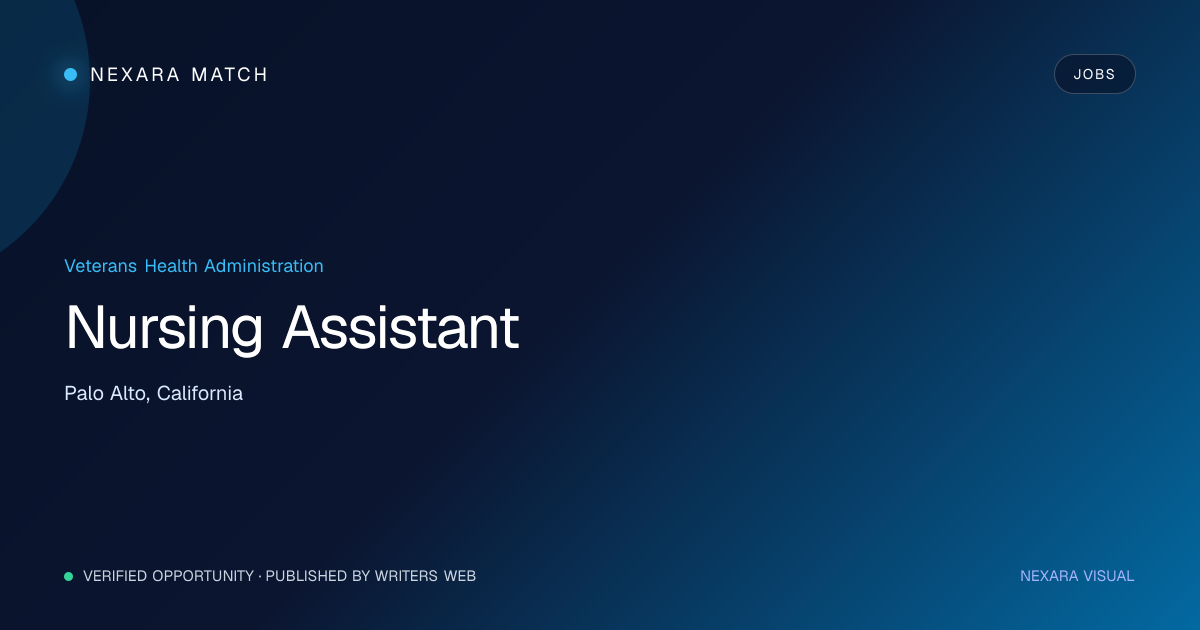Nursing Assistant NEXARA Match opportunity visual