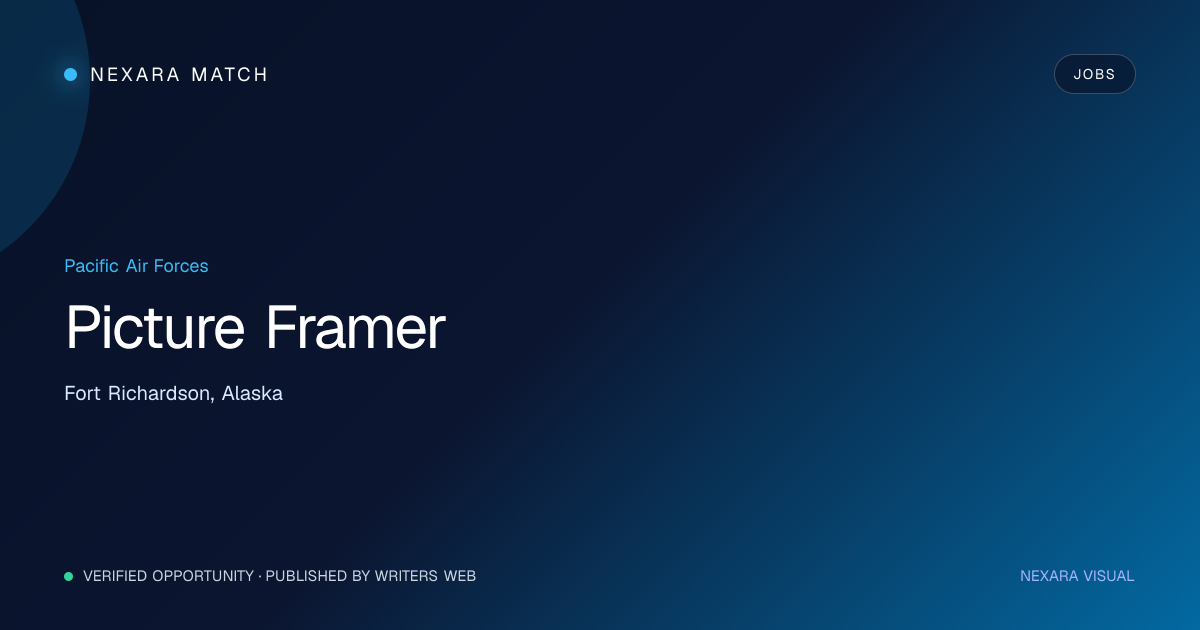 Picture Framer NEXARA Match opportunity visual