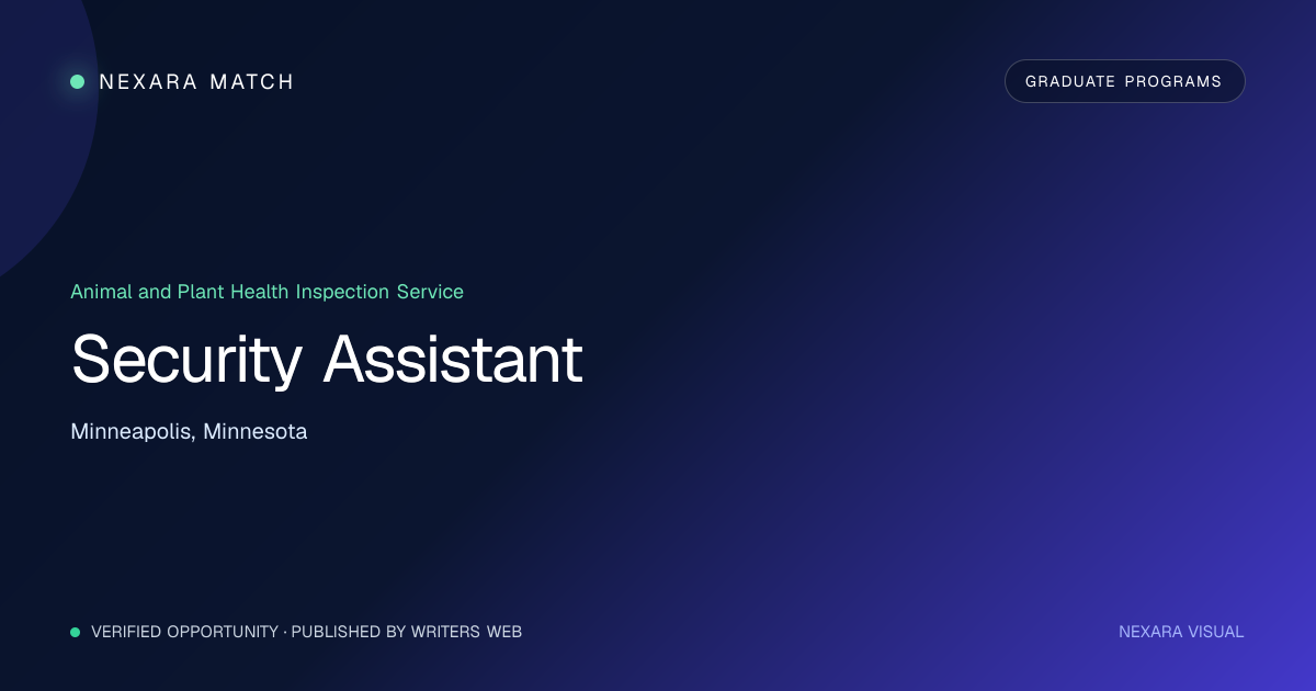 Security Assistant NEXARA Match opportunity visual