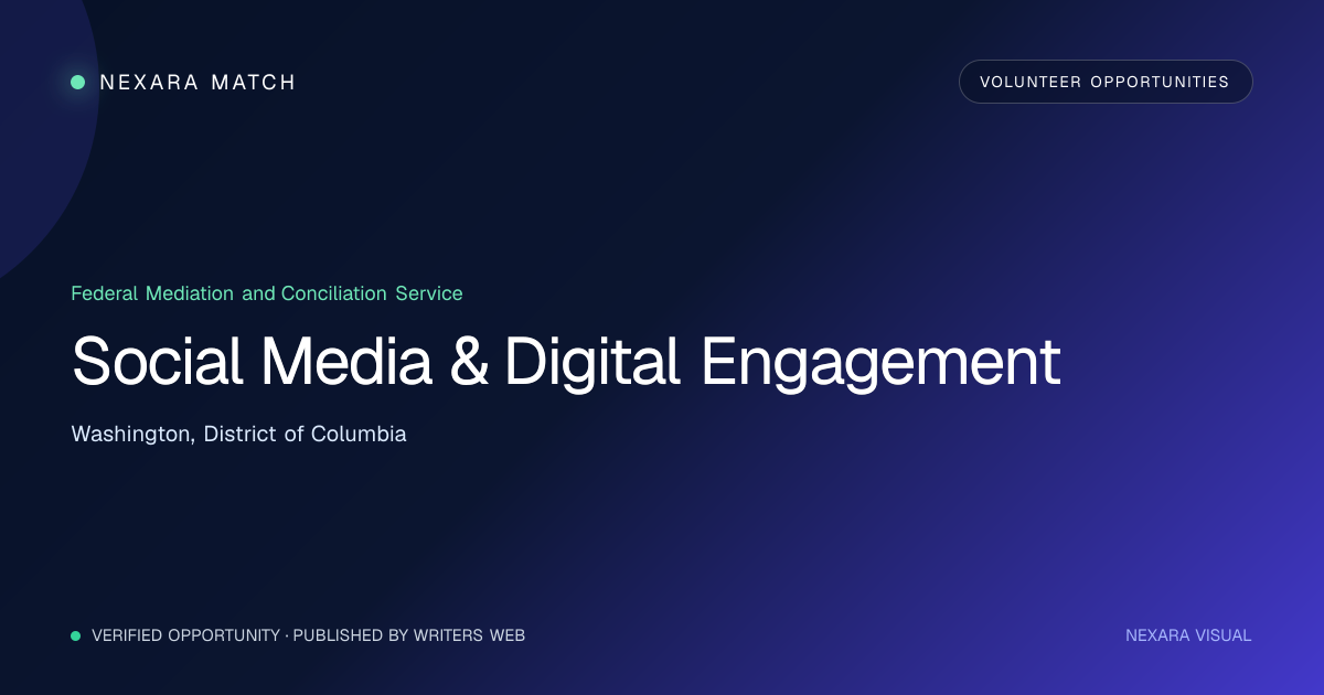 Social Media & Digital Engagement NEXARA Match opportunity visual
