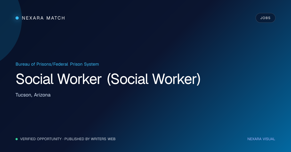 Social Worker (Social Worker) NEXARA Match opportunity visual