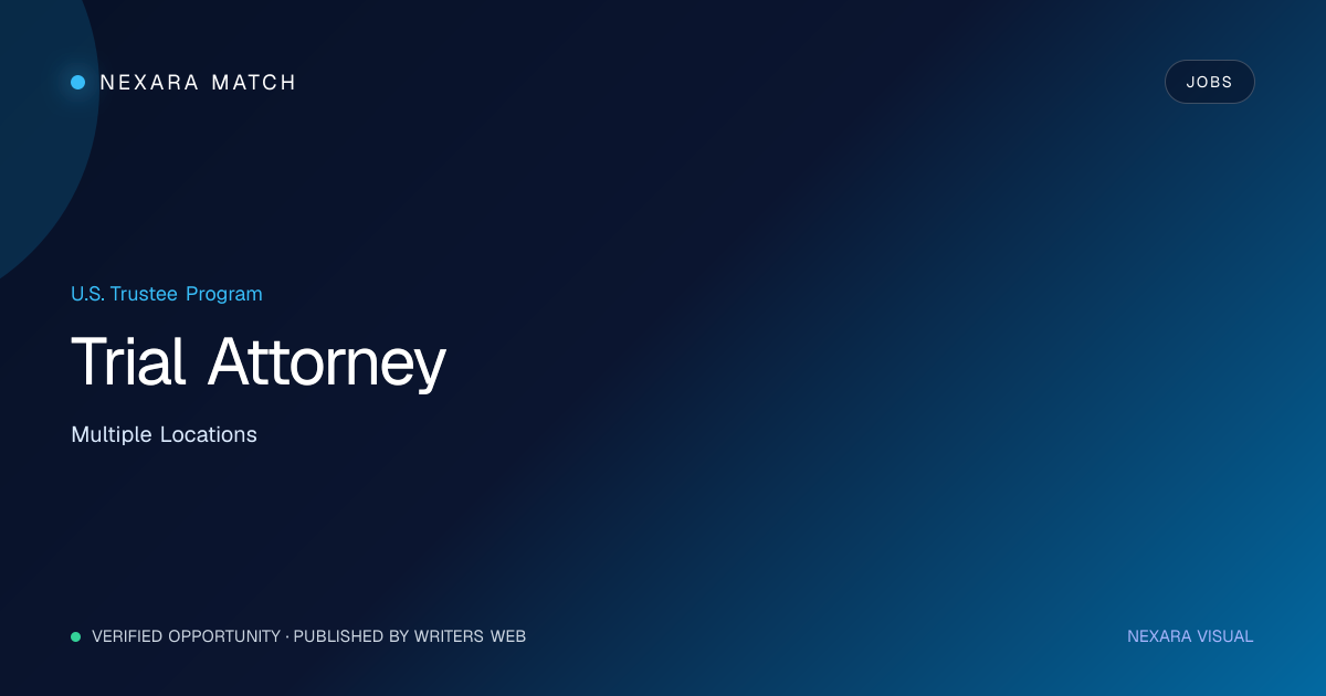 Trial Attorney NEXARA Match opportunity visual