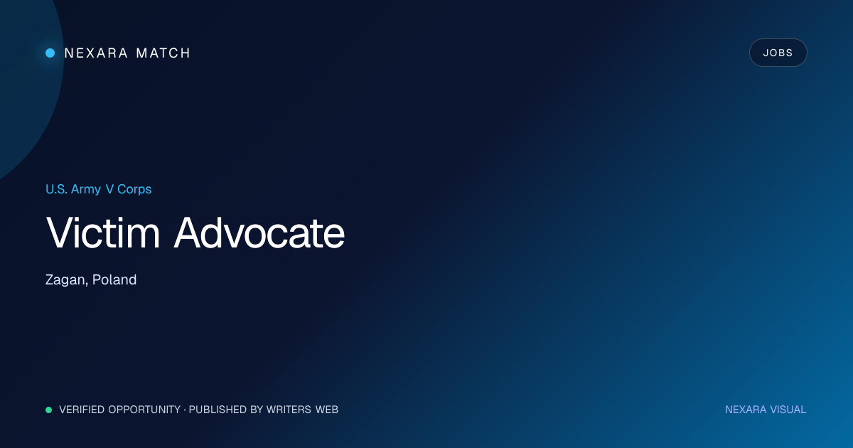 Victim Advocate NEXARA Match opportunity visual